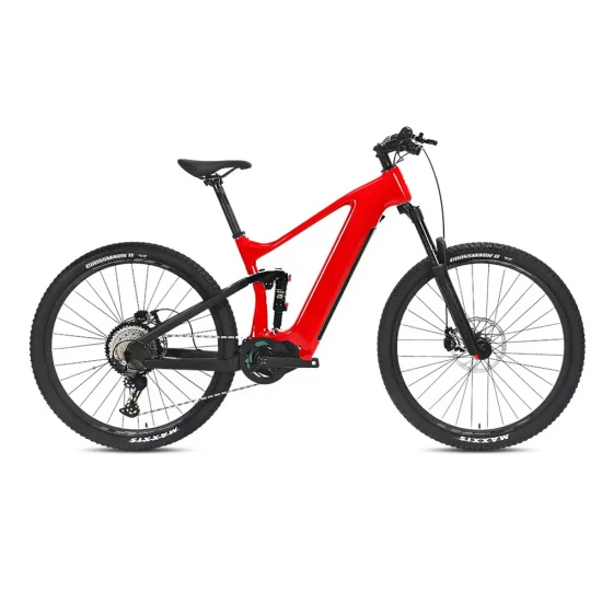 bicicleta de montaña eléctrica de Bafang Emtb de la suspensión total de la MEDIADA impulsión de la fibra de carbono 250W de 48V 15ah