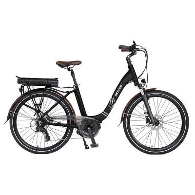 Bicicleta eléctrica urbana al por mayor de China, marco de aleación de aluminio de fibra de carbono, energía de litio, suspensión total, bicicleta eléctrica urbana Bicystar a la venta